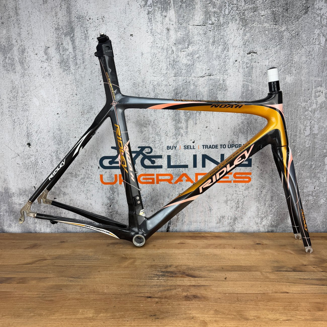 ridley fahrradrahmen 2007 Ridley Noah Medium 56.5cm Rim Brake Carbon Frameset 700c 2236g