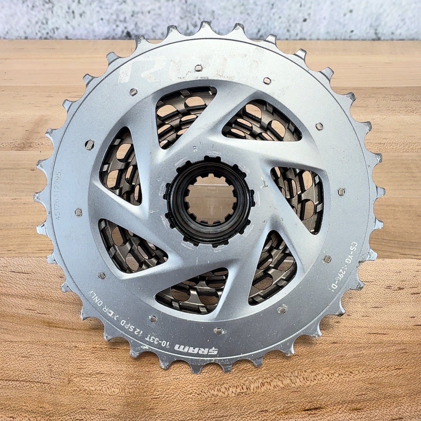 SRAM Red AXS XG-1290 10-33t D1 12-Speed "Typical Wear" Bike Cassette 216g