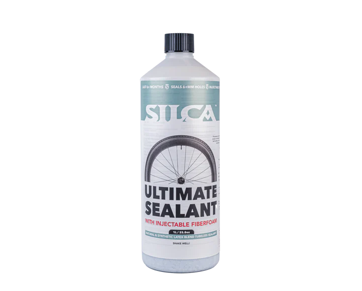 New! Silca Ultimate Sealant w/ Injectable Fiberfoam Bike Tire Sealant 1L / 33.8oz