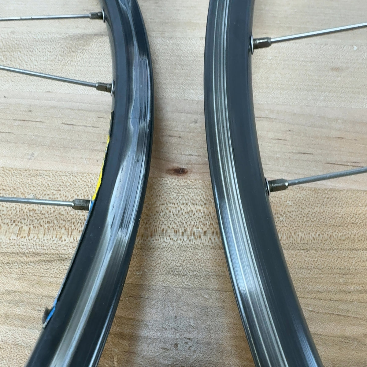 Mavic Open 4 CD Shimano Dura Ace Hubs Vintage Alloy Rim Brake Road Bike Wheelset
