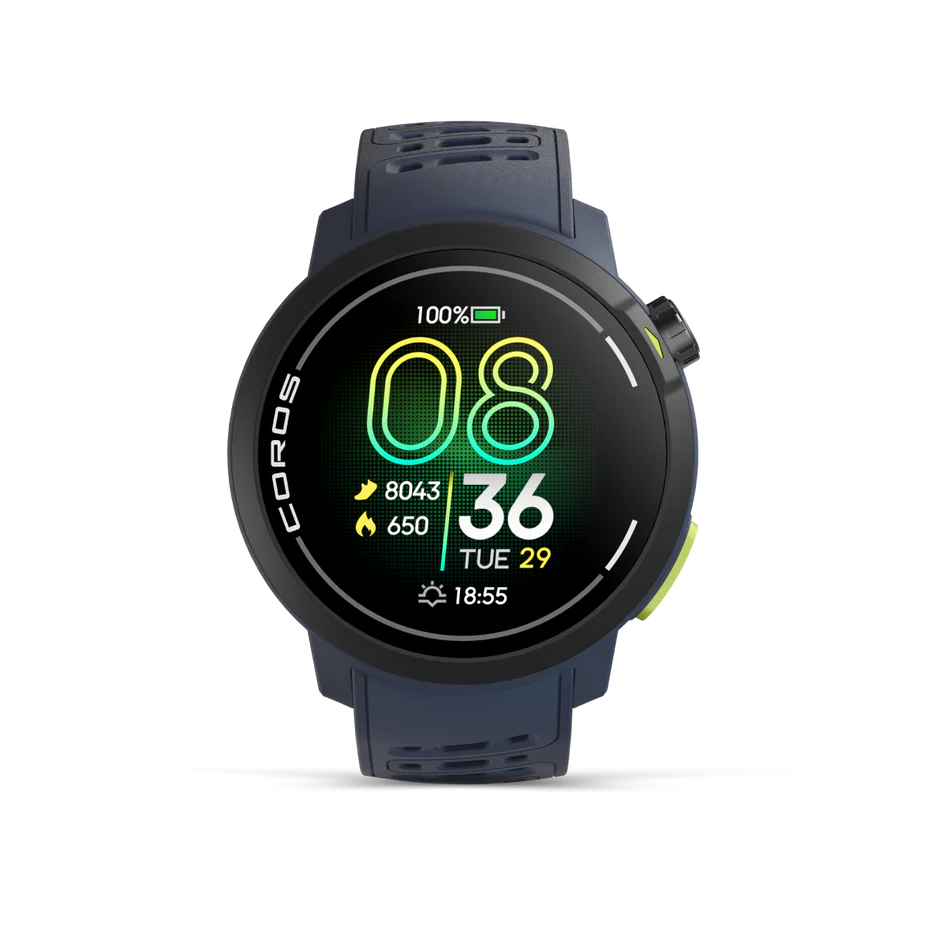 New! Coros Pace Pro GPS Sport Watch Blue Silicone Band 49g