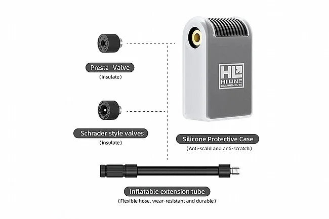 New! Hi Line Components E-Pump Pro Mini Electric Cycling Bike Tire Pump 155g