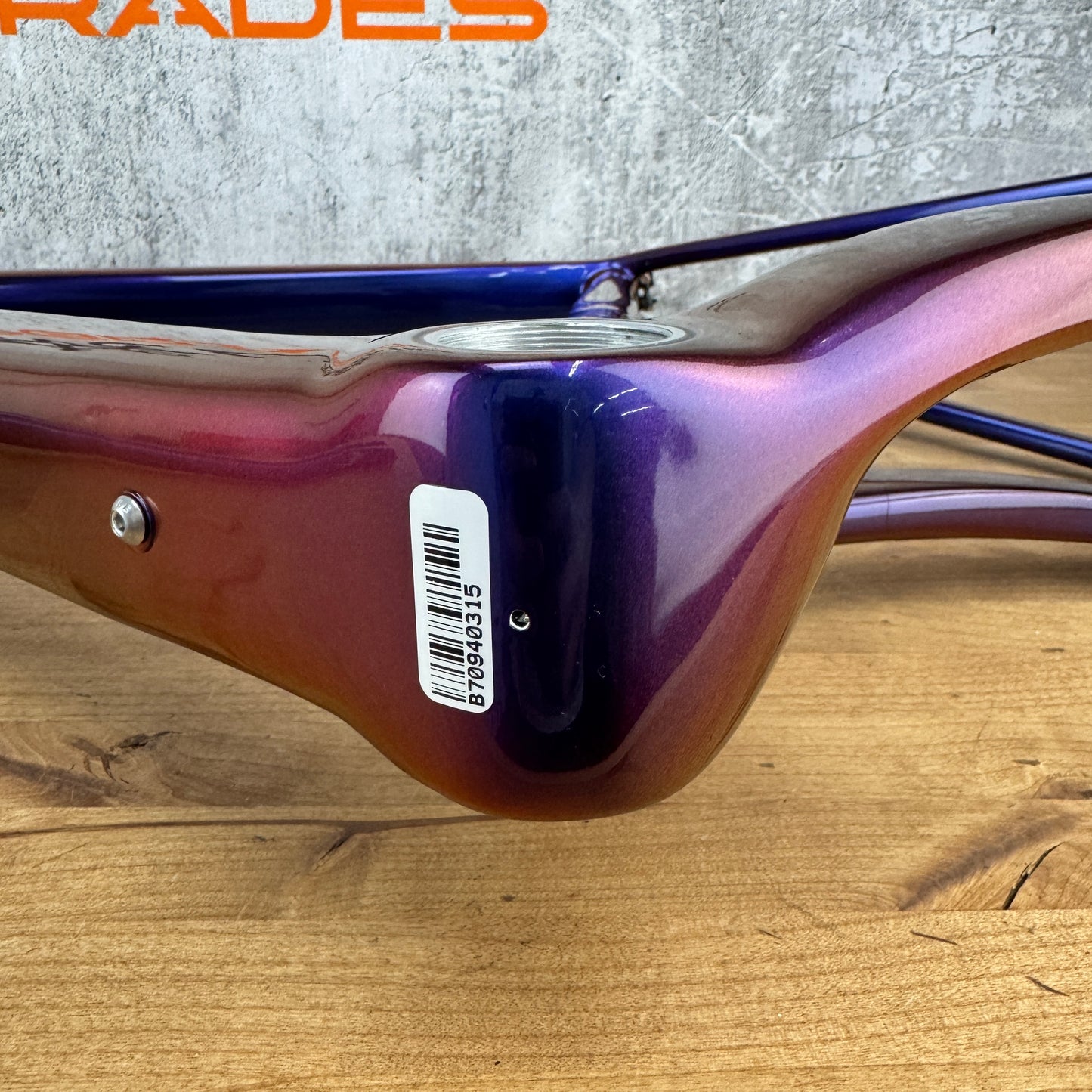 New! 2024 Allied Able Medium Harlequin Blue-Red Carbon Gravel Frame MSRP $4000