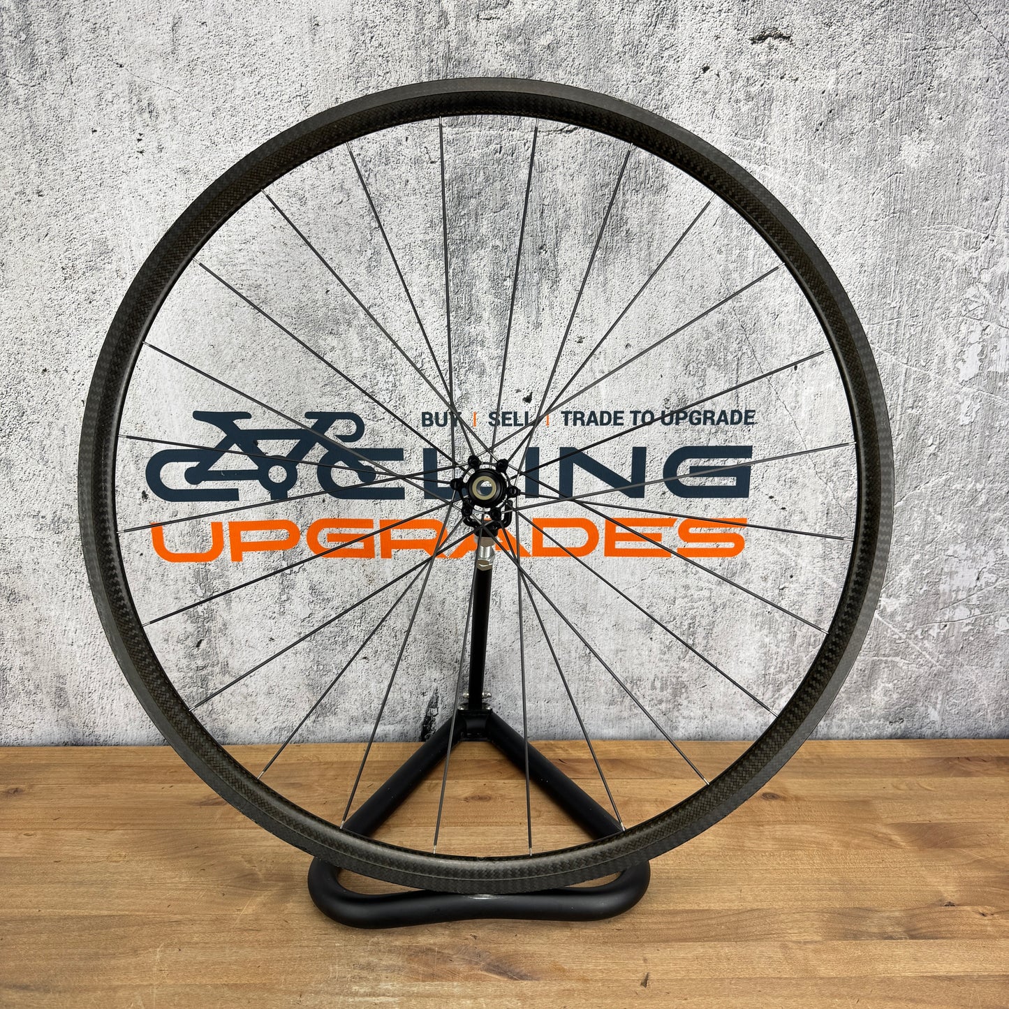 367g! AX-Lightness Ultra 25t Carbon Tubular 6-Bolt Disc Front Wheel 700c Extralite