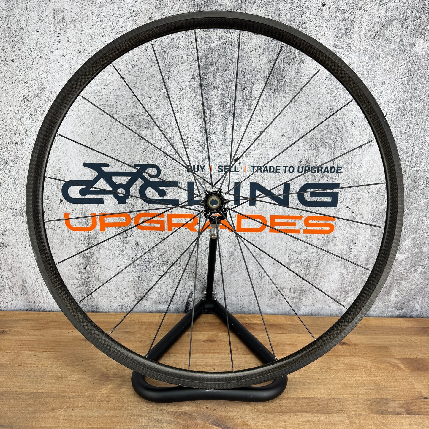 367g! AX-Lightness Ultra 25t Carbon Tubular 6-Bolt Disc Front Wheel 700c Extralite
