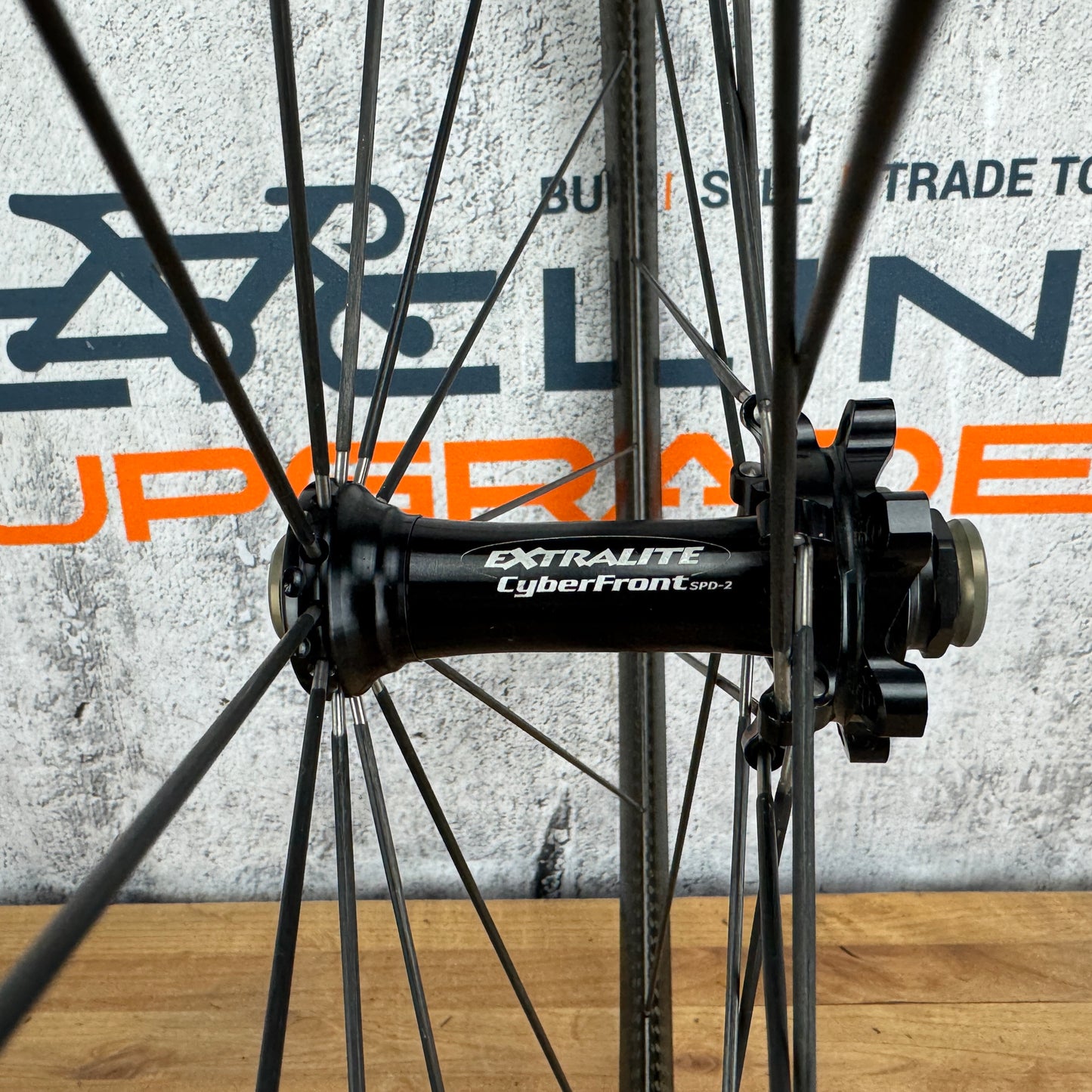 367g! AX-Lightness Ultra 25t Carbon Tubular 6-Bolt Disc Front Wheel 700c Extralite
