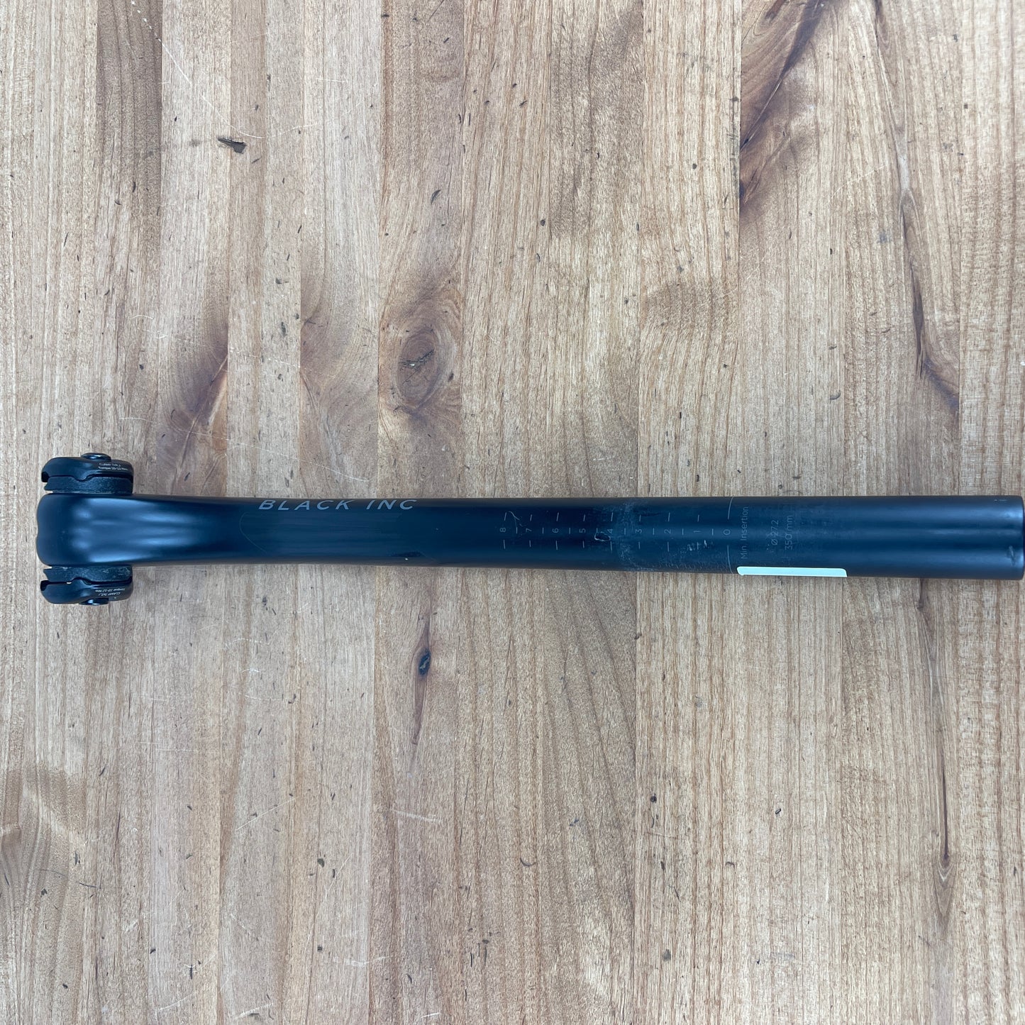 Black Inc 27.2mm x 350mm 20mm Setback Carbon Rails Bike Carbon Seatpost 195g
