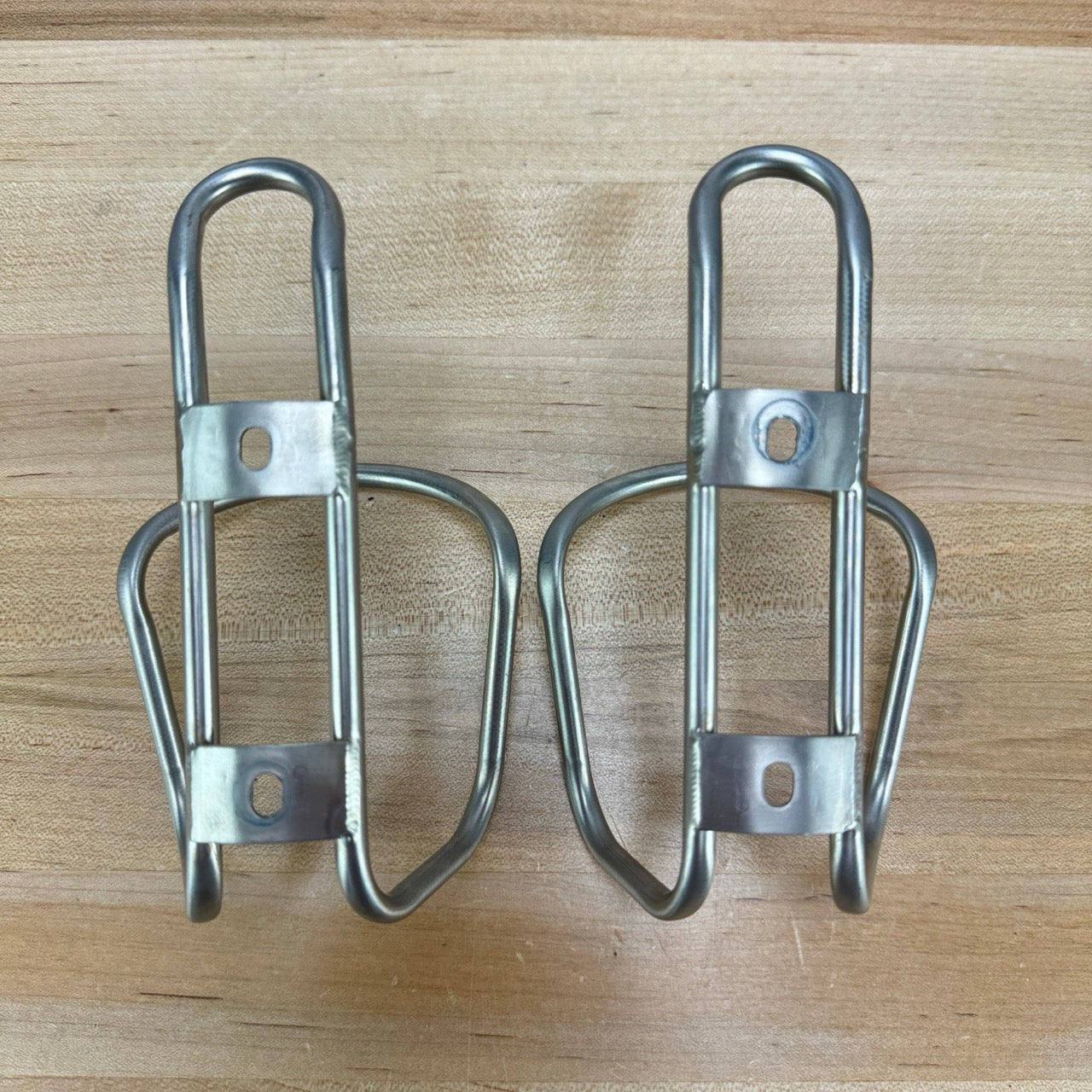 Ridden Once! King Cage Cycling Bike Pair Titanium Water Bottle Cages 55g