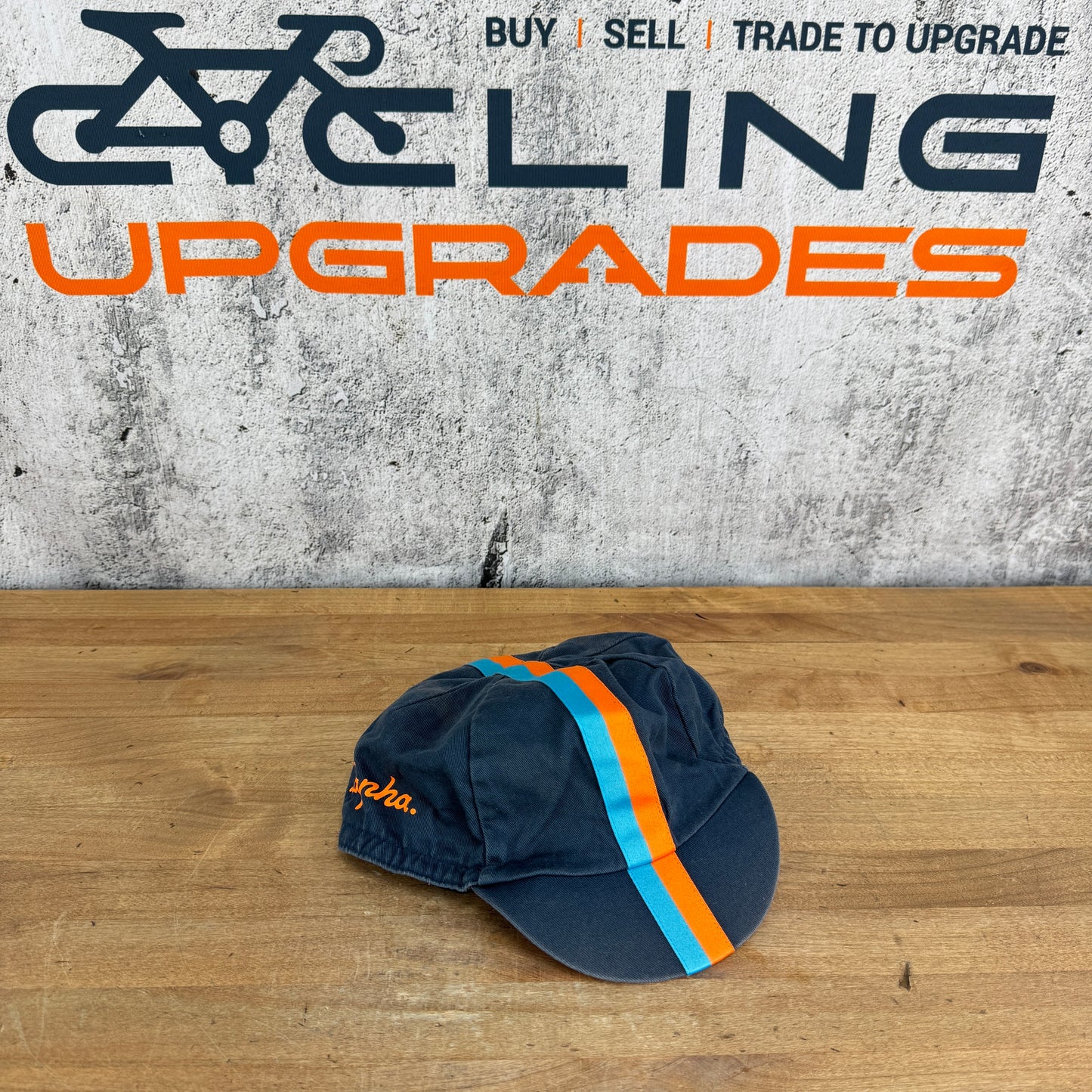 Light Use! Rapha Blue Orange Cycling Head Cap