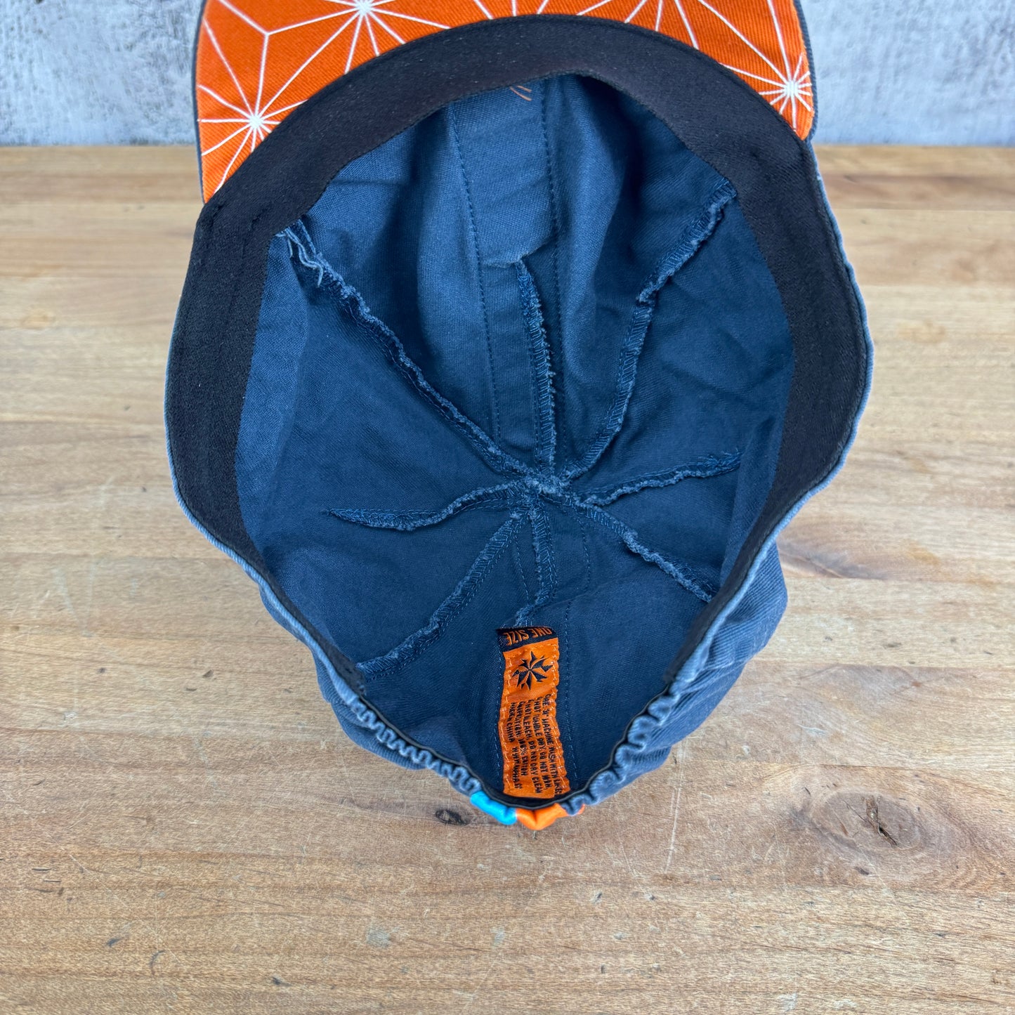 Light Use! Rapha Blue Orange Cycling Head Cap