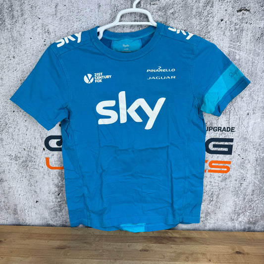 Rapha Team Sky Supporters Men's Medium Blue Short Sleeve T-Shirt