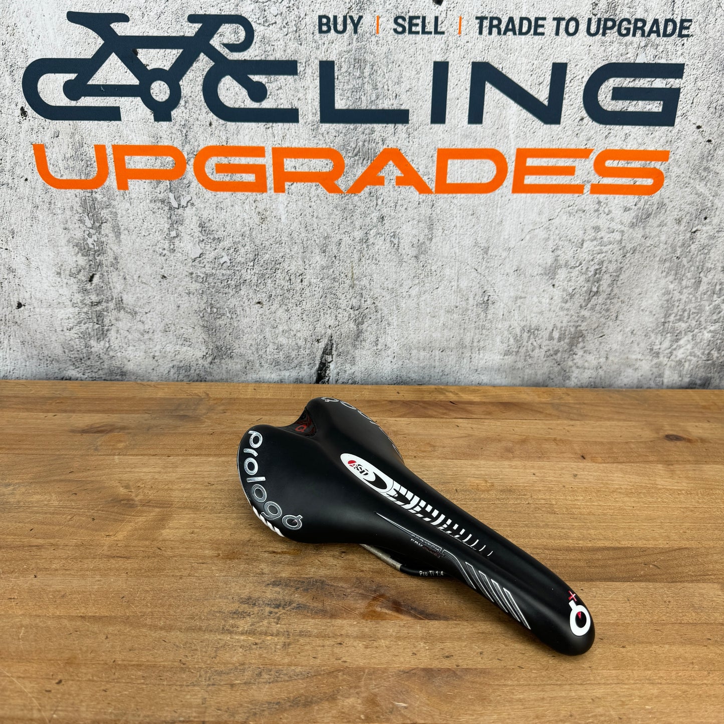 Prologo Scratch Pro Plus 143mm Pro 7x7mm Titanium 1.4 Rails Bike Saddle 292g
