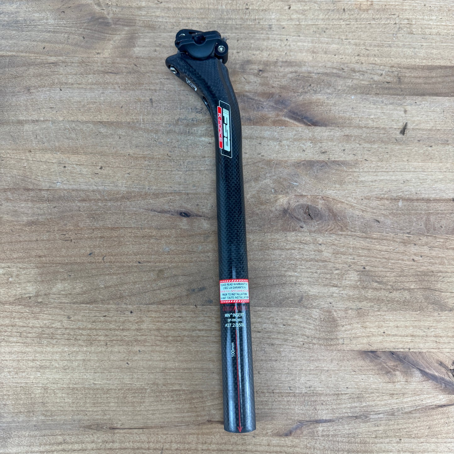 FSA K-Force 350mm x 27.2mm 25mm Setback Carbon Bike Seatpost 235g