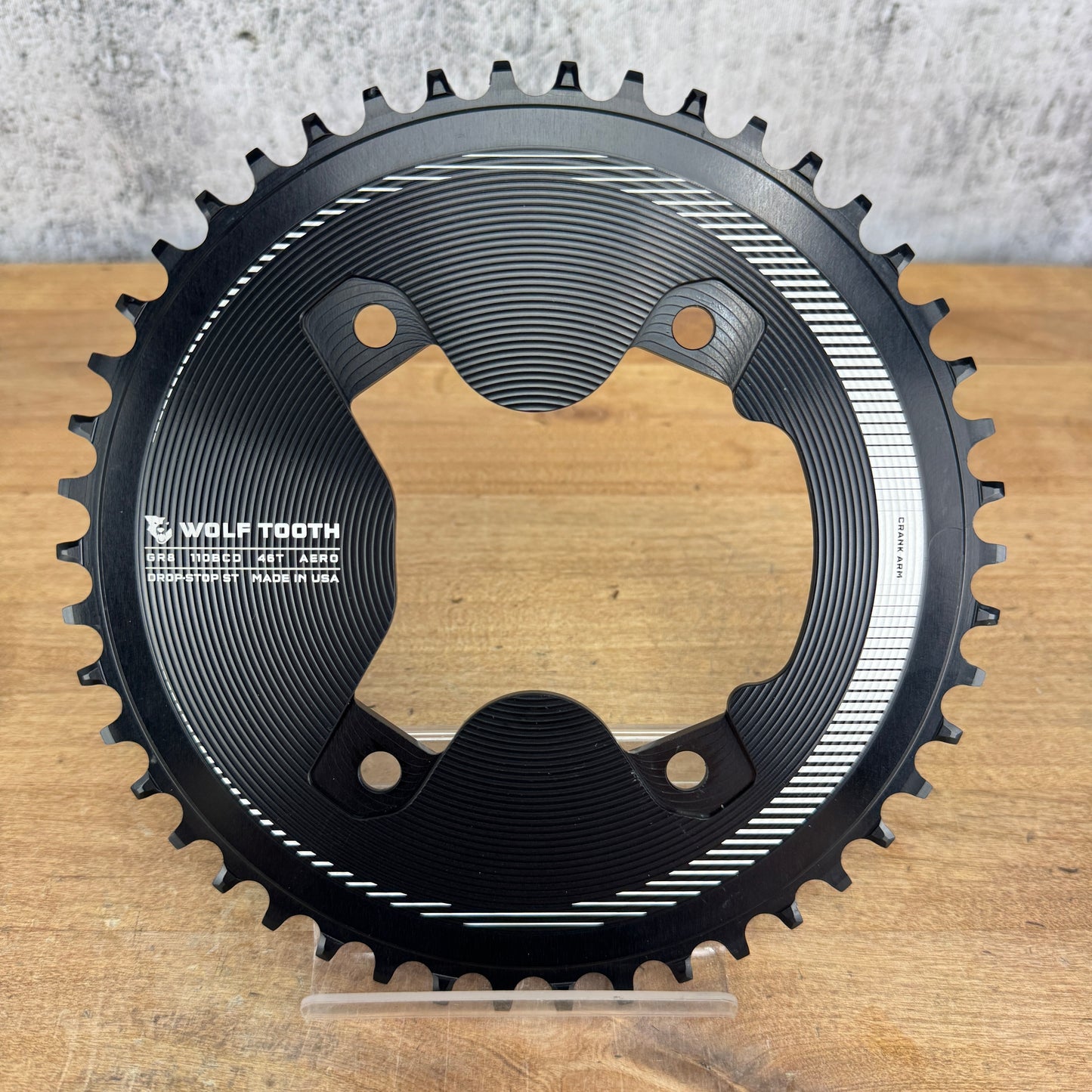 New Takeoff! Wolf Tooth Aero 46t 4-Bolt 110 BCD 1x Chainring For Shimano GRX