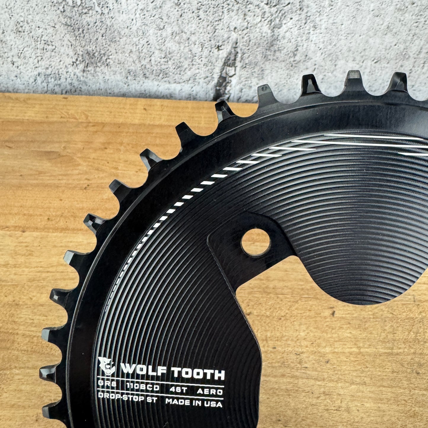 New Takeoff! Wolf Tooth Aero 46t 4-Bolt 110 BCD 1x Chainring For Shimano GRX