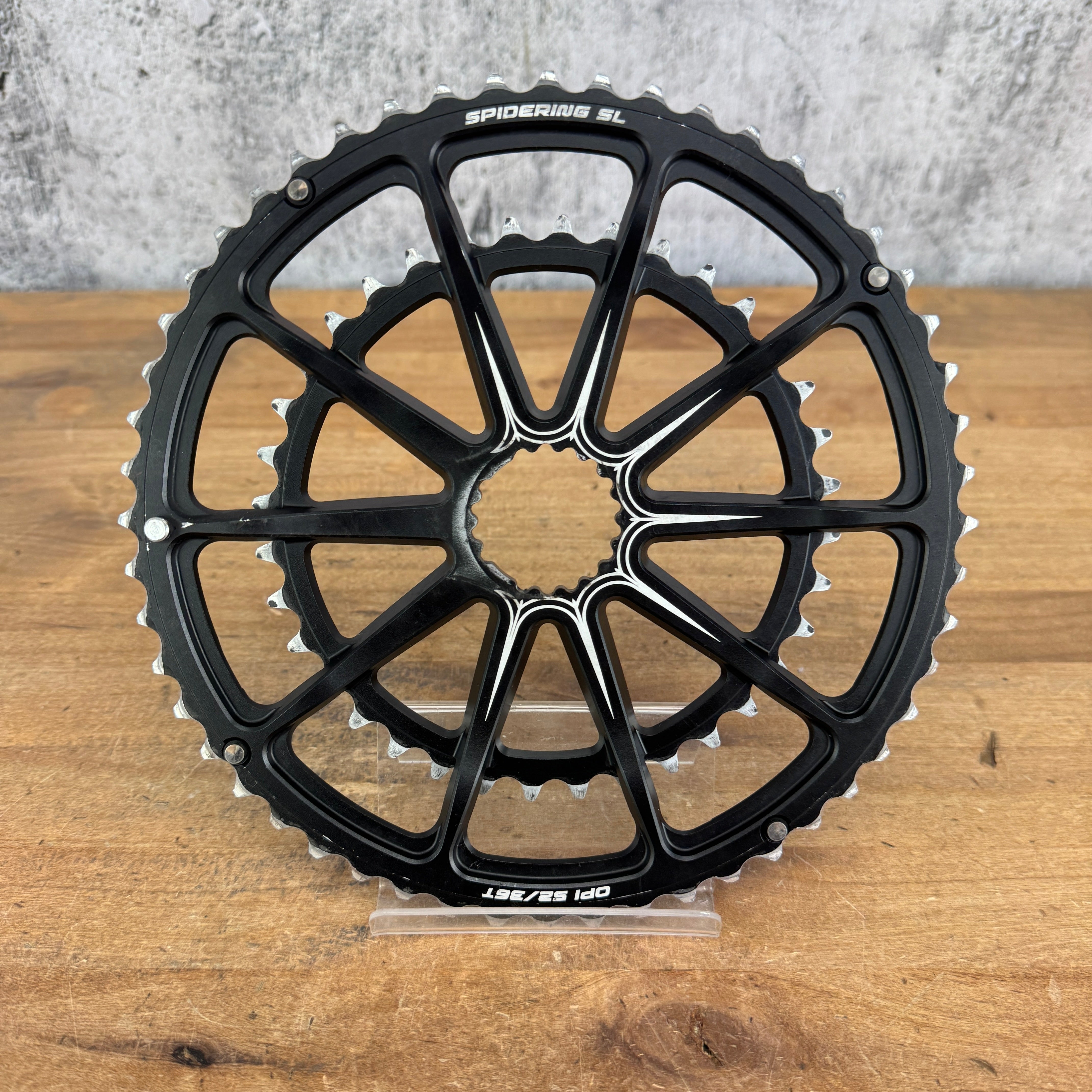 たぬき 希少 SpiderRing Hollowgram Cannondale SL Bike 52/36t 10-Arm パーツ