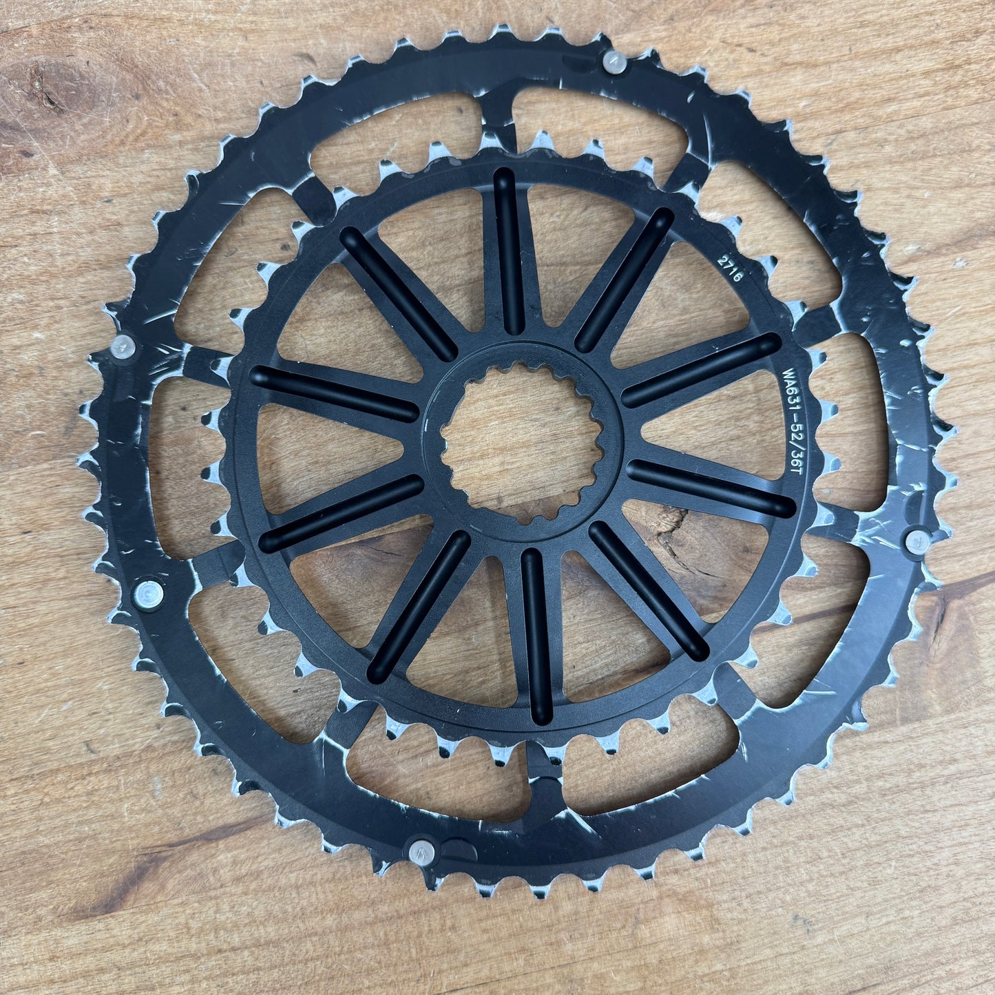 Cannondale Hollowgram SpiderRing SL 10-Arm 52/36t Bike Chainring Set 170g