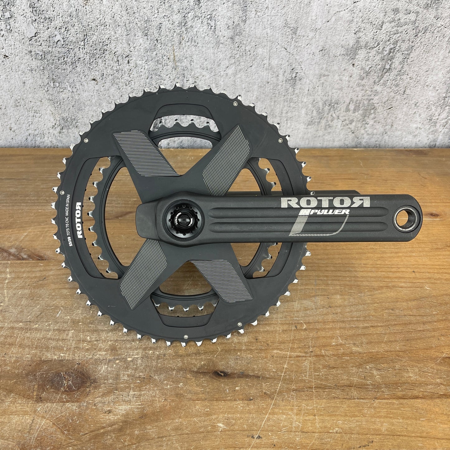 Rotor InPower 53/39t 172.5mm Alloy Road Bike Power Meter Crankset 30mm Spindle