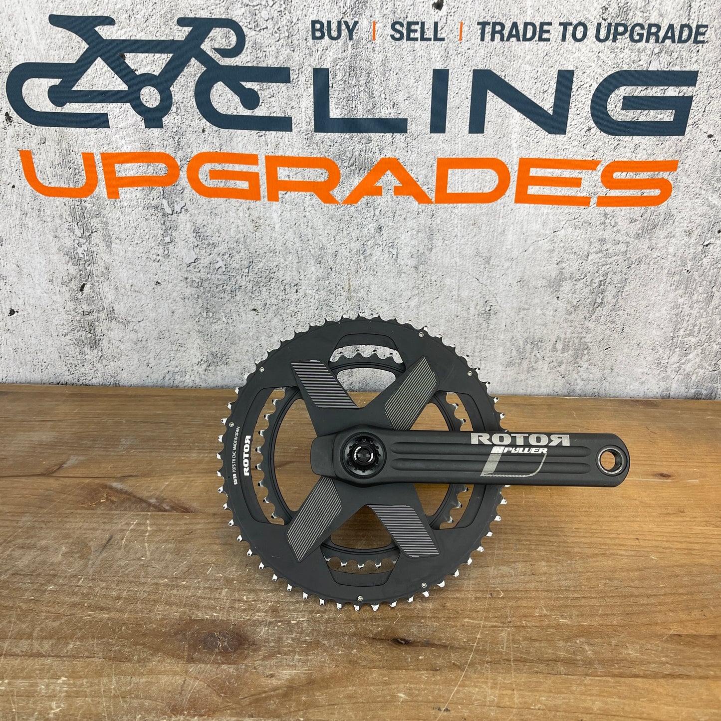 Rotor InPower 53/39t 172.5mm Alloy Road Bike Power Meter Crankset 30mm Spindle