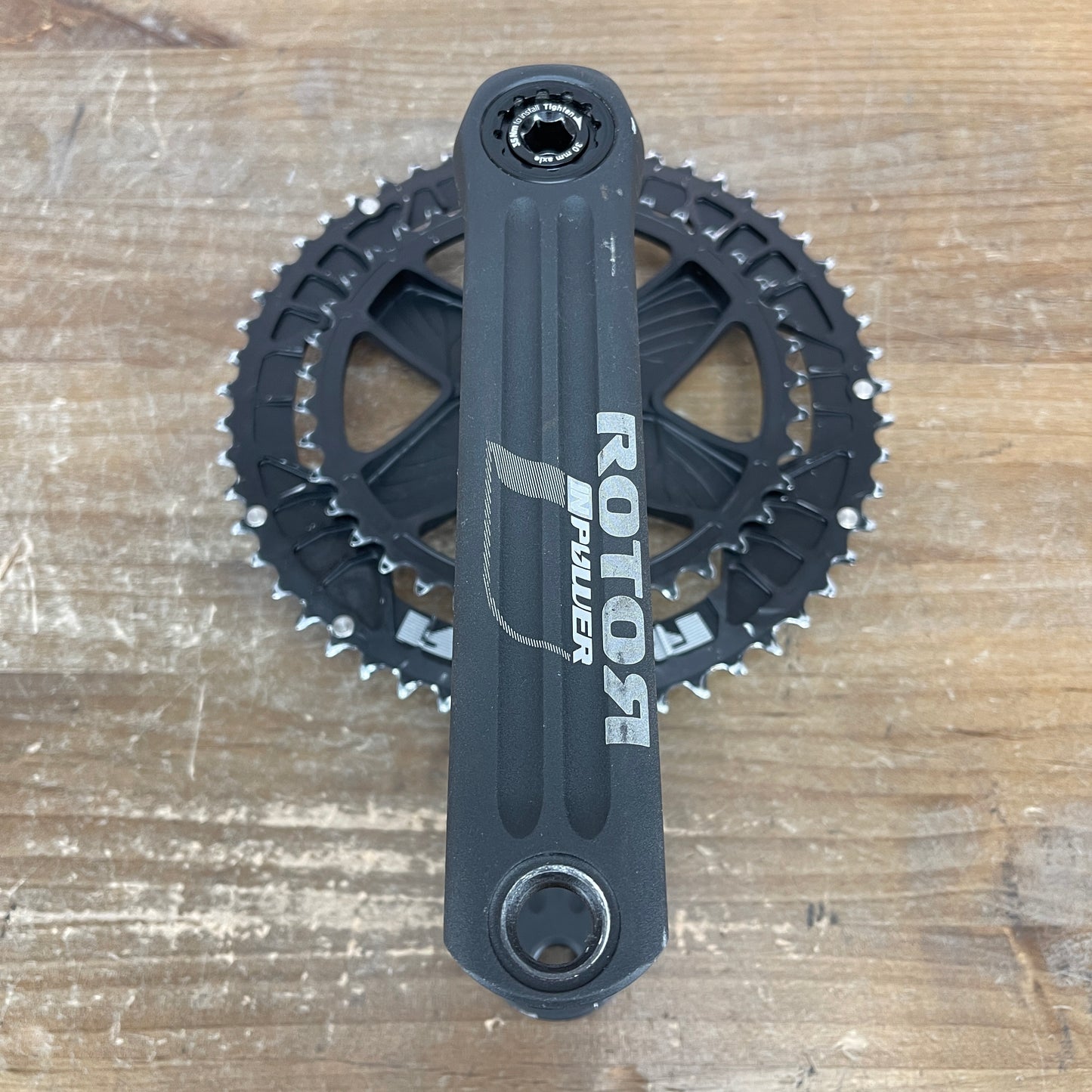 Rotor InPower 53/39t 172.5mm Alloy Road Bike Power Meter Crankset 30mm Spindle