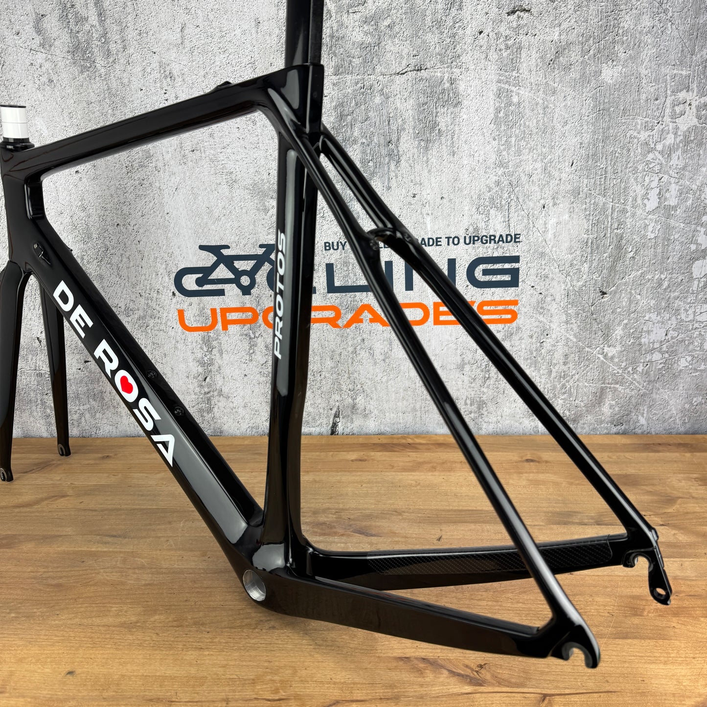 Low Mile! 2020 De Rosa Protos 55cm Rim Brake Carbon Frameset 700c 1729g
