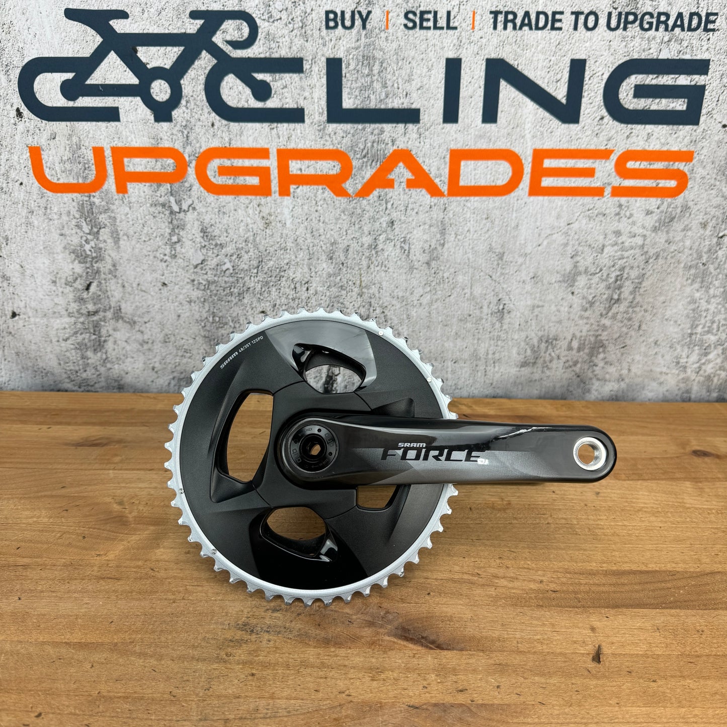 Mint! SRAM Force AXS D1 172.5mm 48/35t 12-Speed Carbon Crankset DUB Spindle 729g