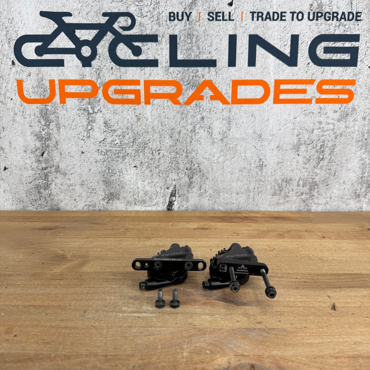 Low Mile Shimano GRX BR-RX400 Flat Mount Pair Hydraulic Disc Brake Calipers 303g