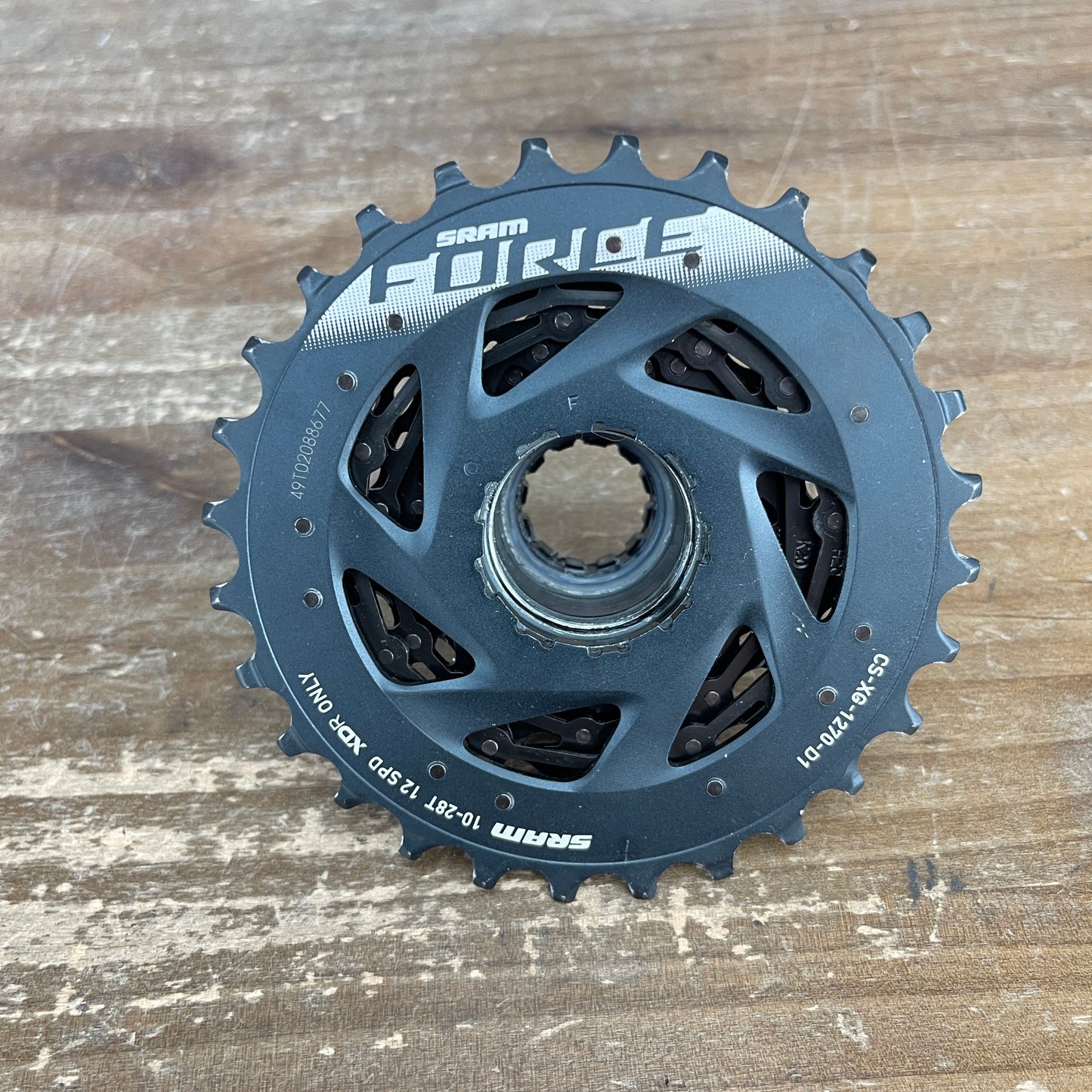 SRAM Force AXS XG-1270 10-28t 12-Speed Road Bike Cassette "Light Wear" 233g