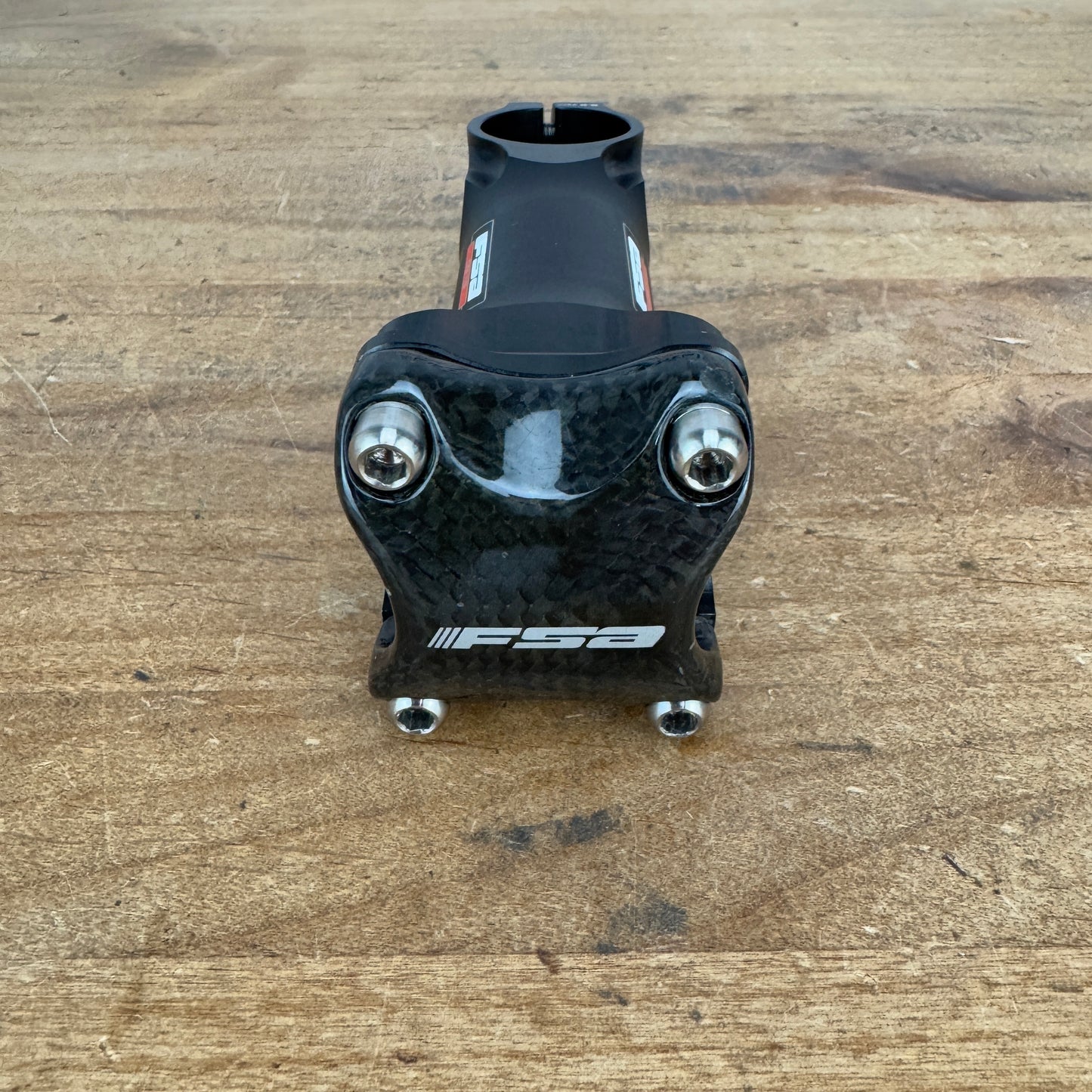 FSA OS115 Alloy 31.8 x 100mm ±6º Carbon Faceplate Bike Stem 135g