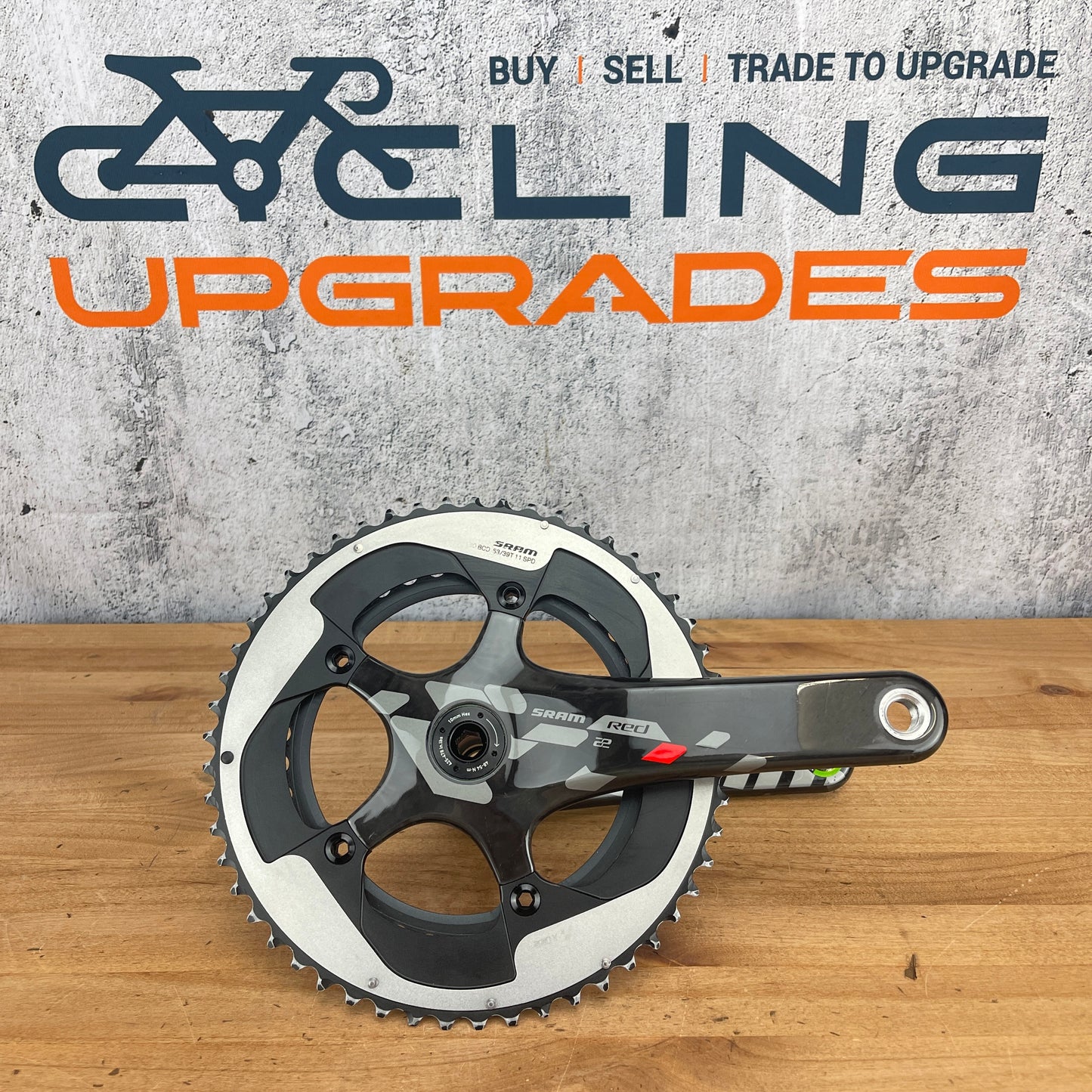 Sram Red 22 172.5mm Carbon Crankset 53/39t 11-Speed 130BCD BB30 Spindle 551g
