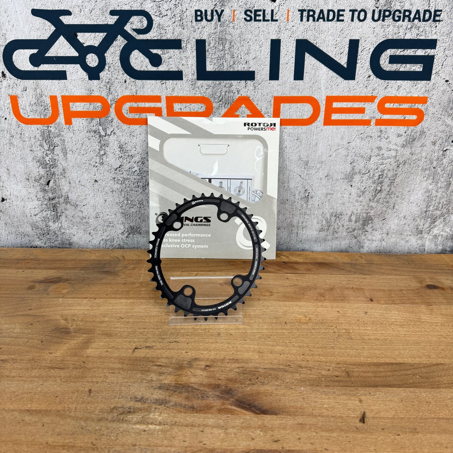 New! Rotor Q-Ring 39t 110 BCD 4-Bolt 11/12 Speed Oval Inner Chainring 48g