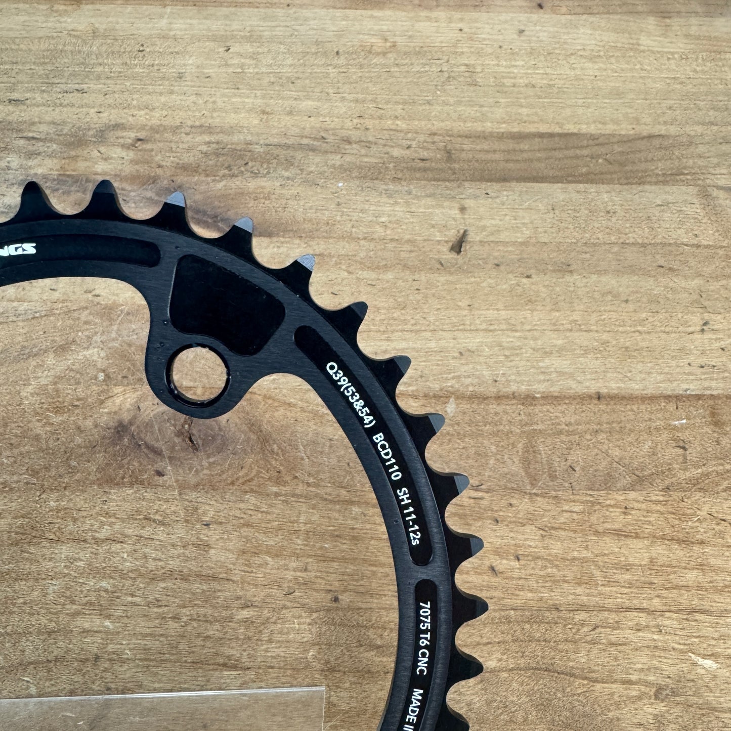 New! Rotor Q-Ring 39t 110 BCD 4-Bolt 11/12 Speed Oval Inner Chainring 48g