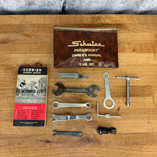 Vintage/Mint! Schwinn Paramount Bicycle Owners Manual & Tool Kit for Campagnolo
