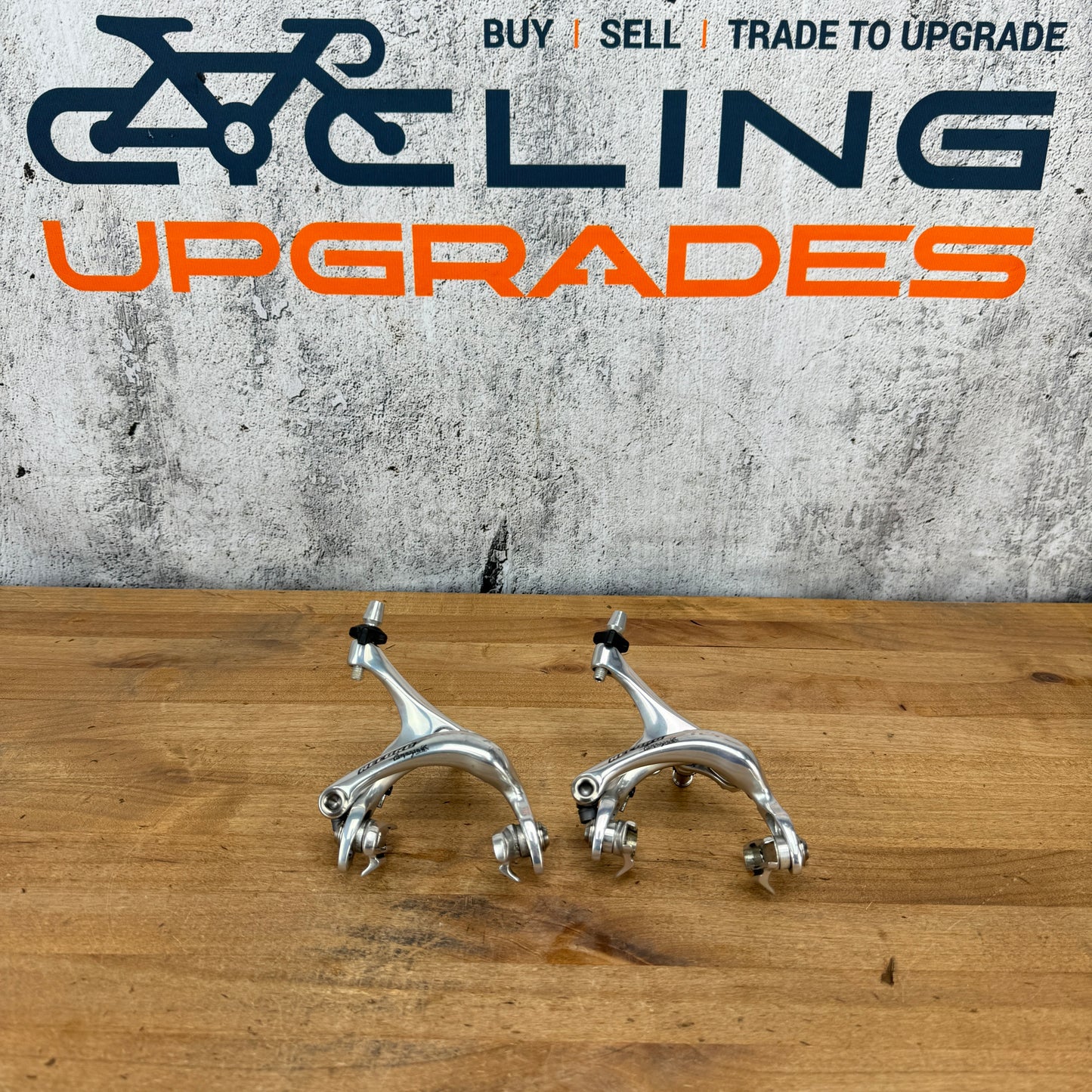Vintage! Campagnolo Record Silver Center-Mount Brakeset Rim Brake Calipers 332g