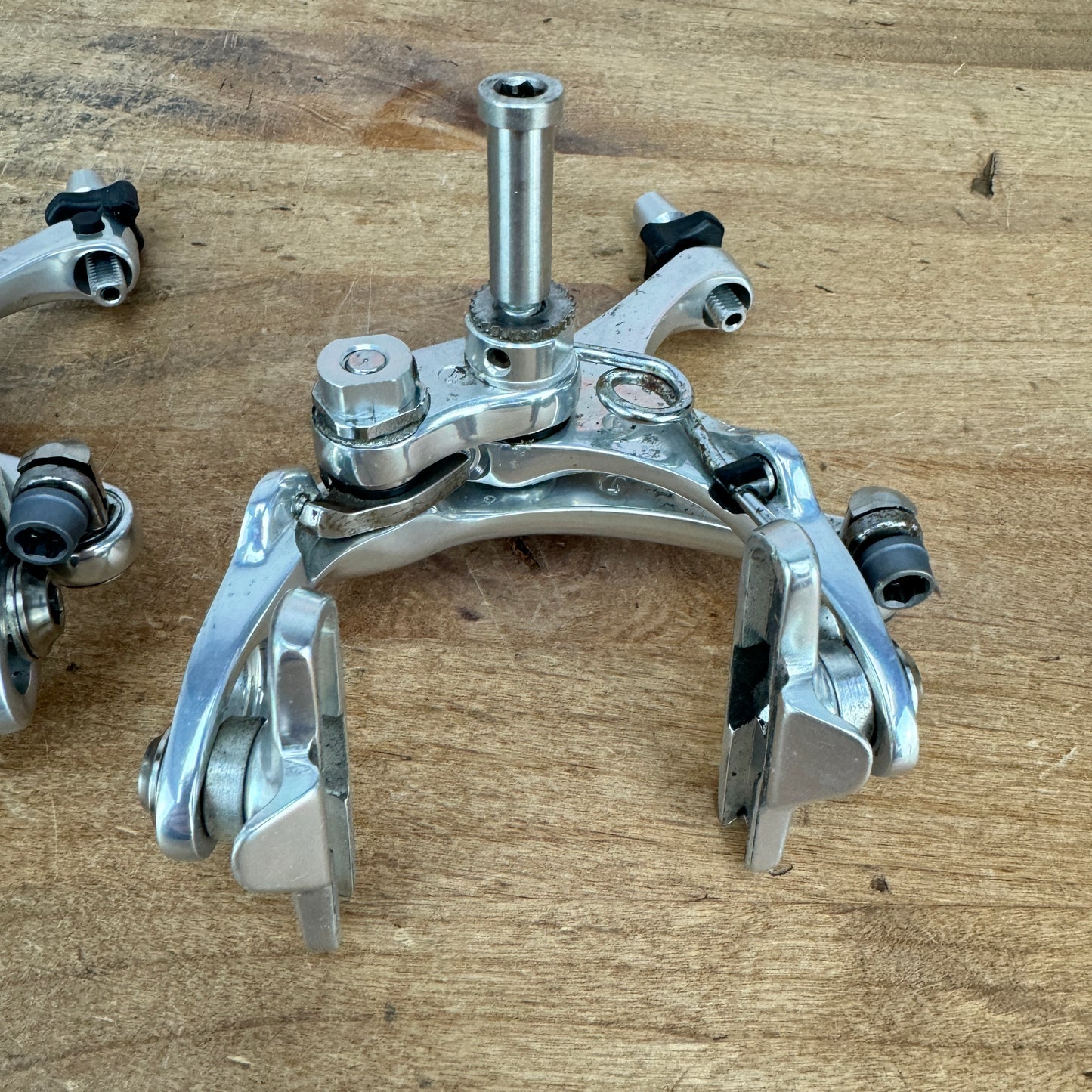 Vintage! Campagnolo Record Silver Center-Mount Brakeset Rim Brake Calipers 332g