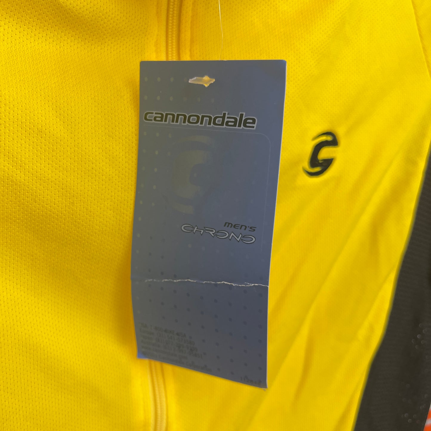 New w/ Tags! Cannondale Chrono Velocity Men's XL Short Sleeve Cycling Jersey