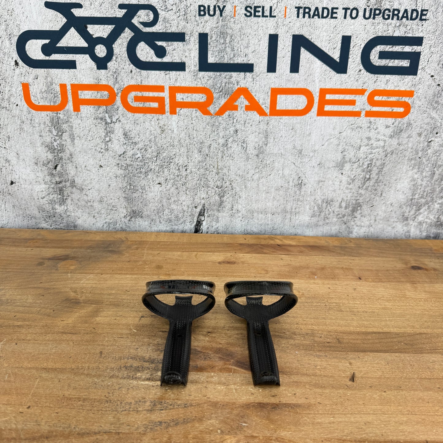 Vintage! Pair Campagnolo Record Carbon Bike Water Bottle Cages 40g