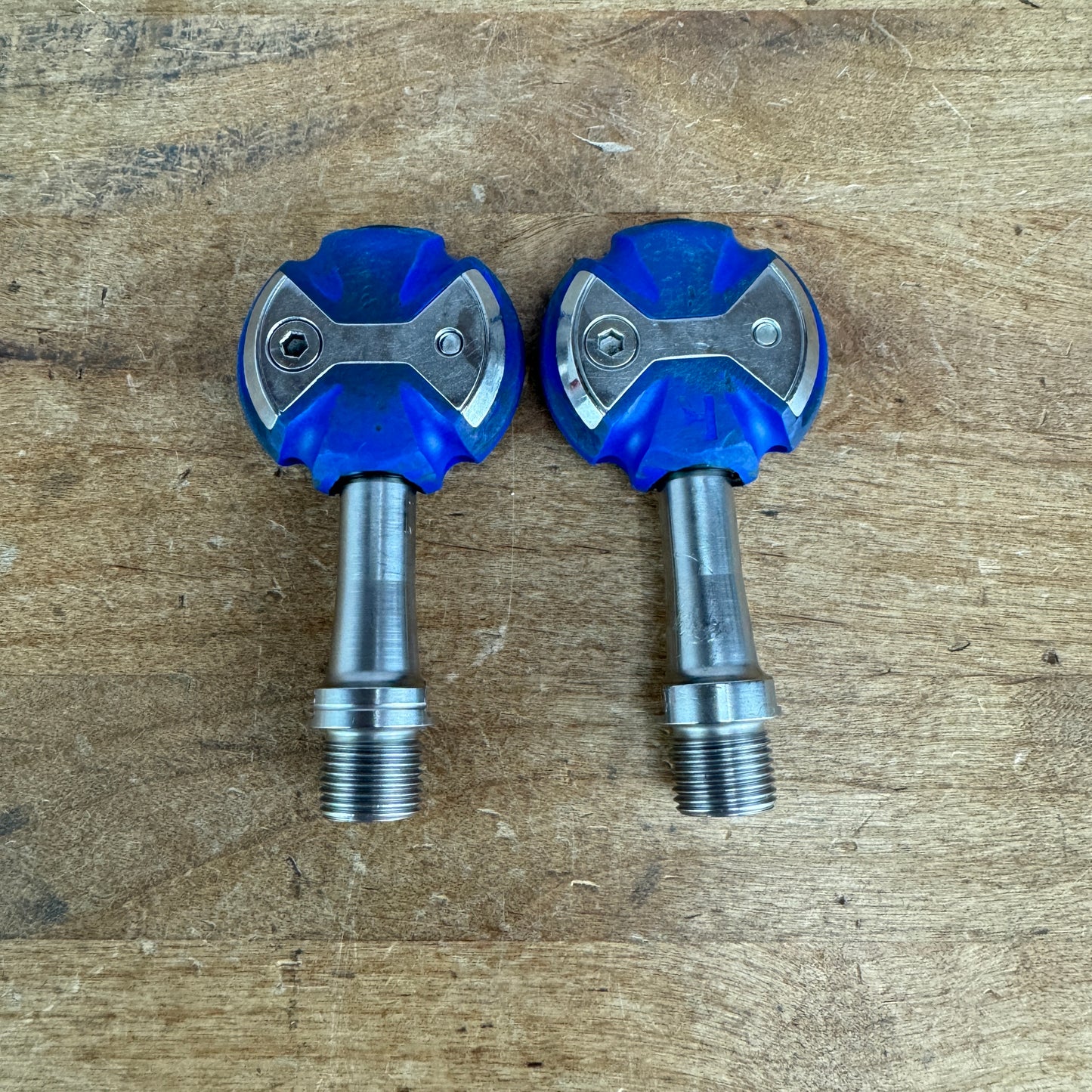 Speedplay Zero Stainless Steel Blue Road Bike Clipless Pedals 211g