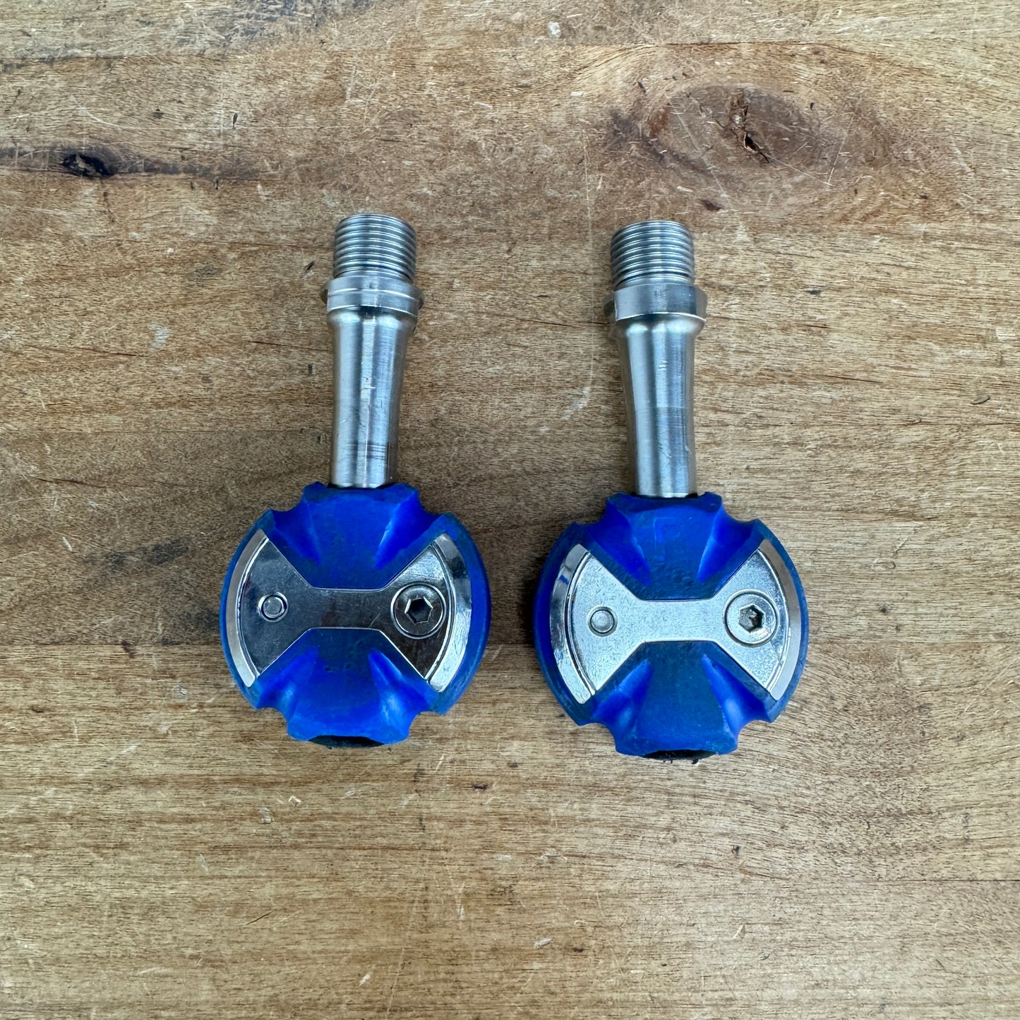 Speedplay Zero Stainless Steel Blue Road Bike Clipless Pedals 211g