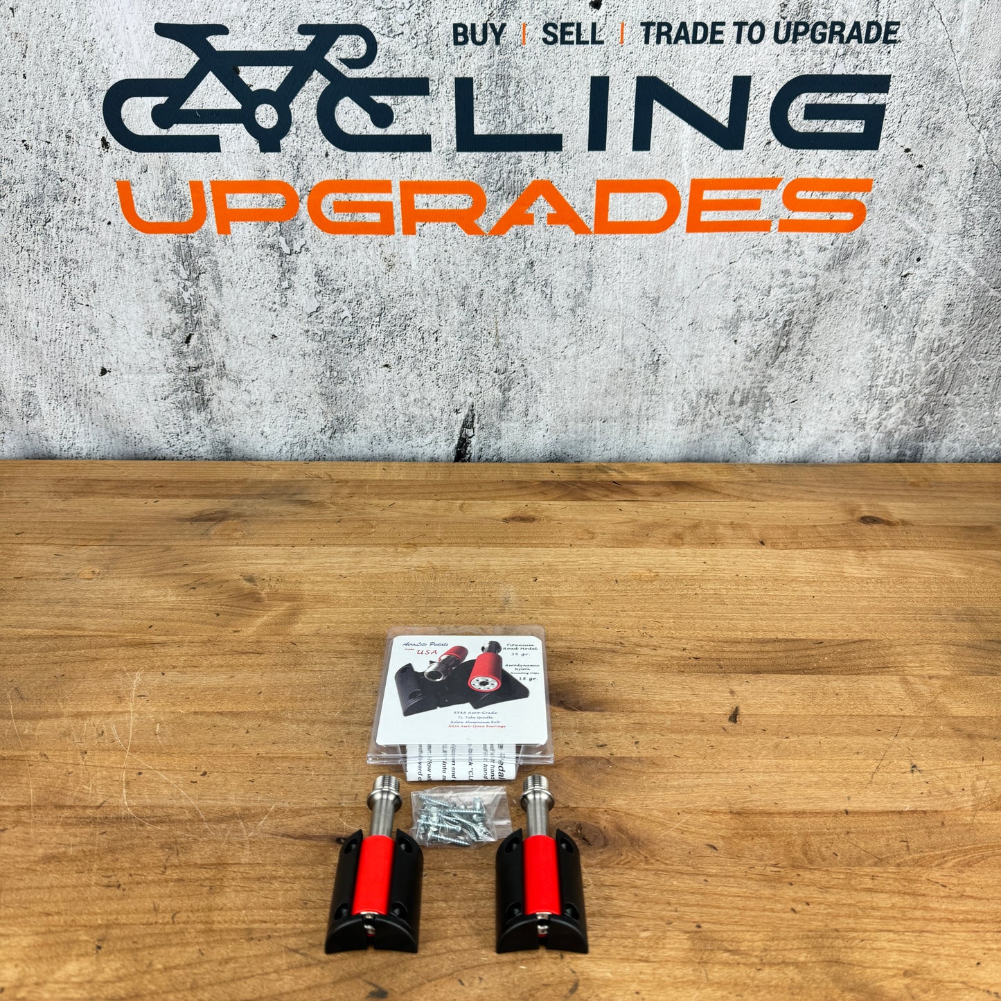 New! AeroLite Titanium Road Aero Clipless Bike Pedals 73g + Cleats