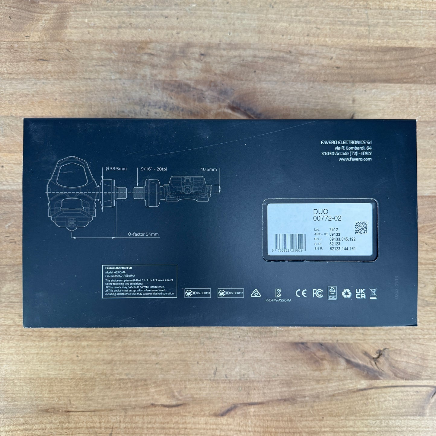 New! Favero Assioma DUO Dual Sided Power Meter Bike Pedals 152g