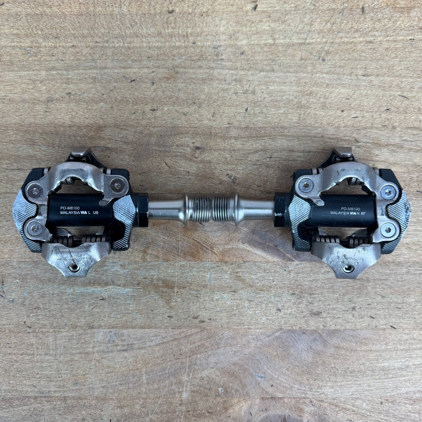 Shimano Deore XT PD-M8100 Steel Dual-Sided Clipless Bike Pedals 341g