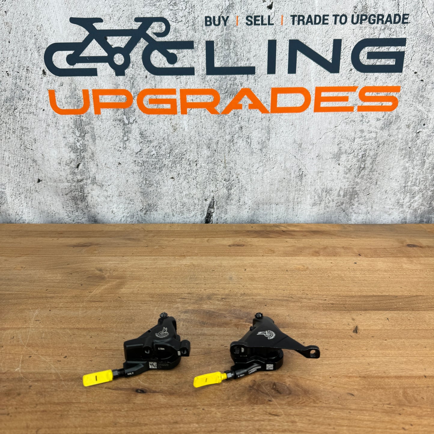 New Takeoff! Campagnolo Road Flat Mount 160F 160R Hydraulic Disc Caliper Set 214g