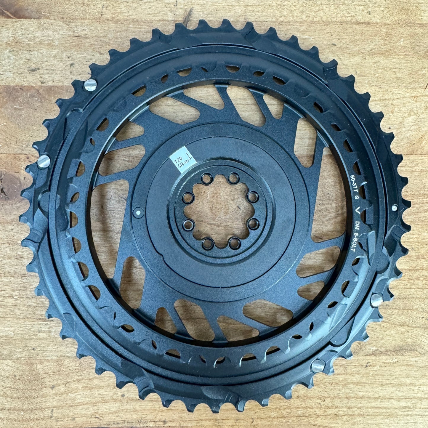 New! 2024 SRAM Red AXS E1 8-Bolt 50/37t 2x 12-Speed Bike Chainring Set 240g