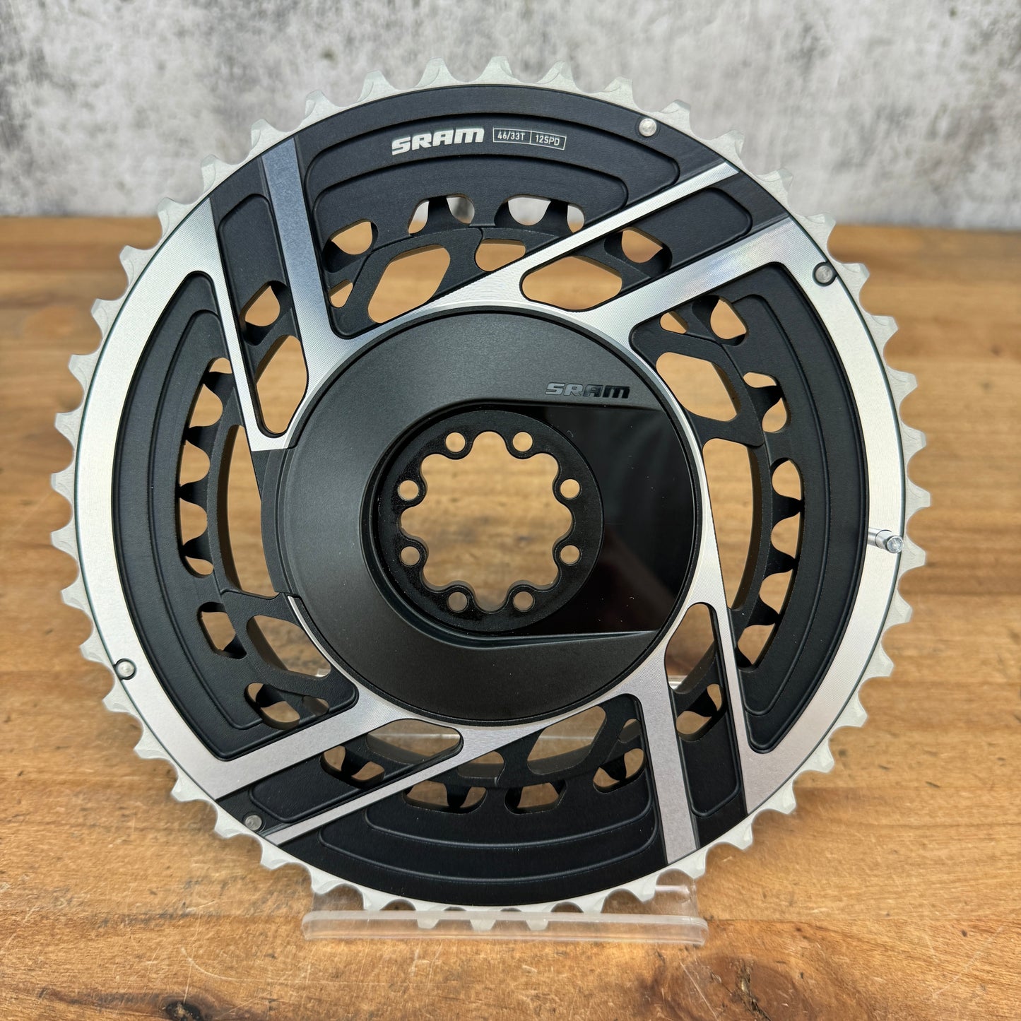 New! 2024 SRAM Red AXS E1 46/33t 12-Speed 8-Bolt Bike Chainring Set 230g