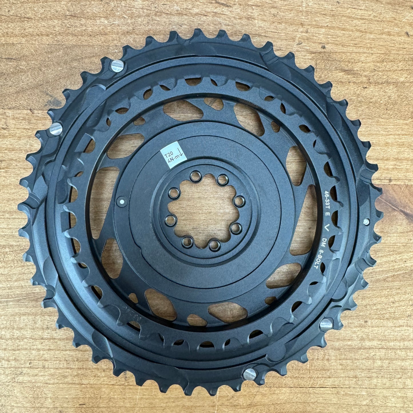 New! 2024 SRAM Red AXS E1 46/33t 12-Speed 8-Bolt Bike Chainring Set 230g