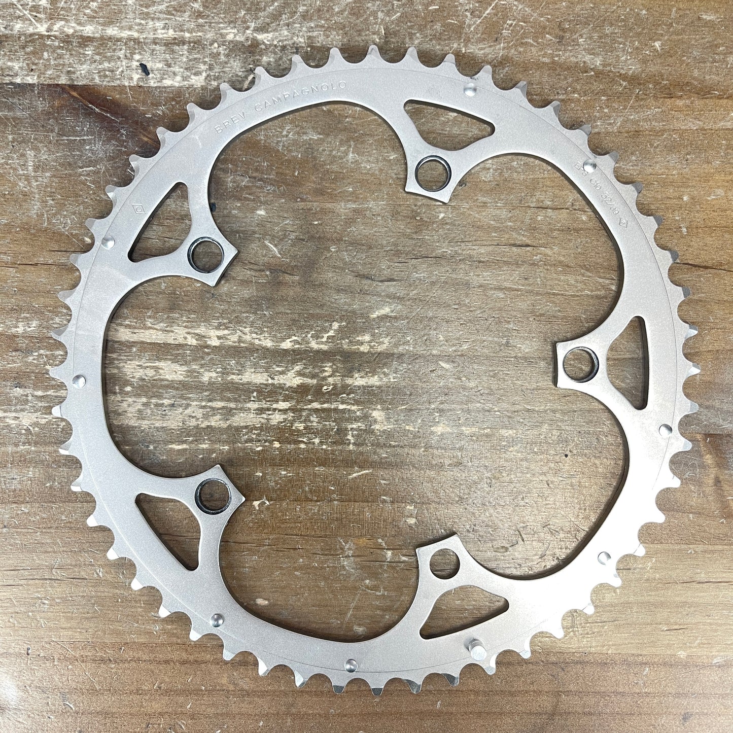 Low Mile! Campagnolo Brev 52/39t 130BCD 10-Speed Road Bike Chainrings 132g