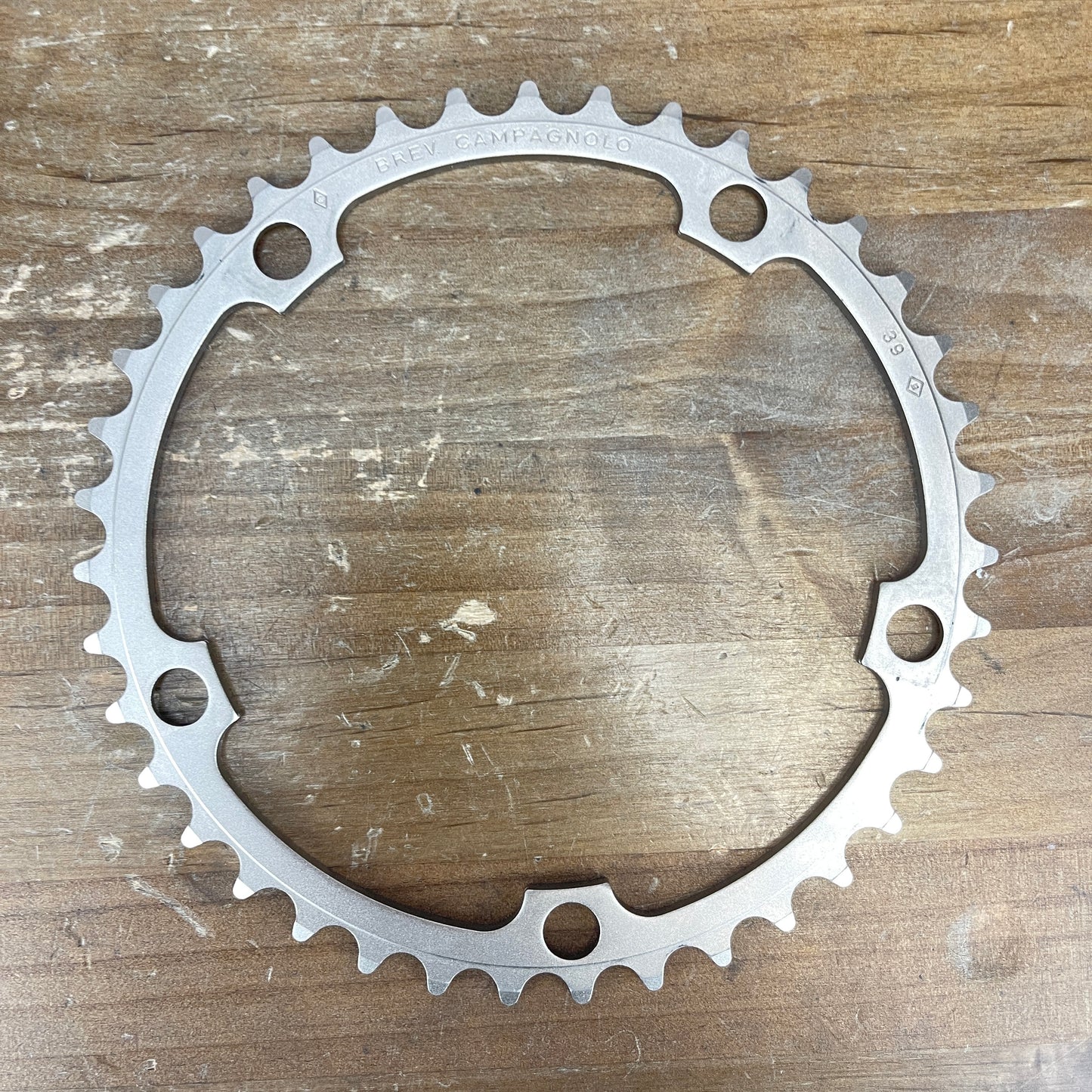 Low Mile! Campagnolo Brev 52/39t 130BCD 10-Speed Road Bike Chainrings 132g