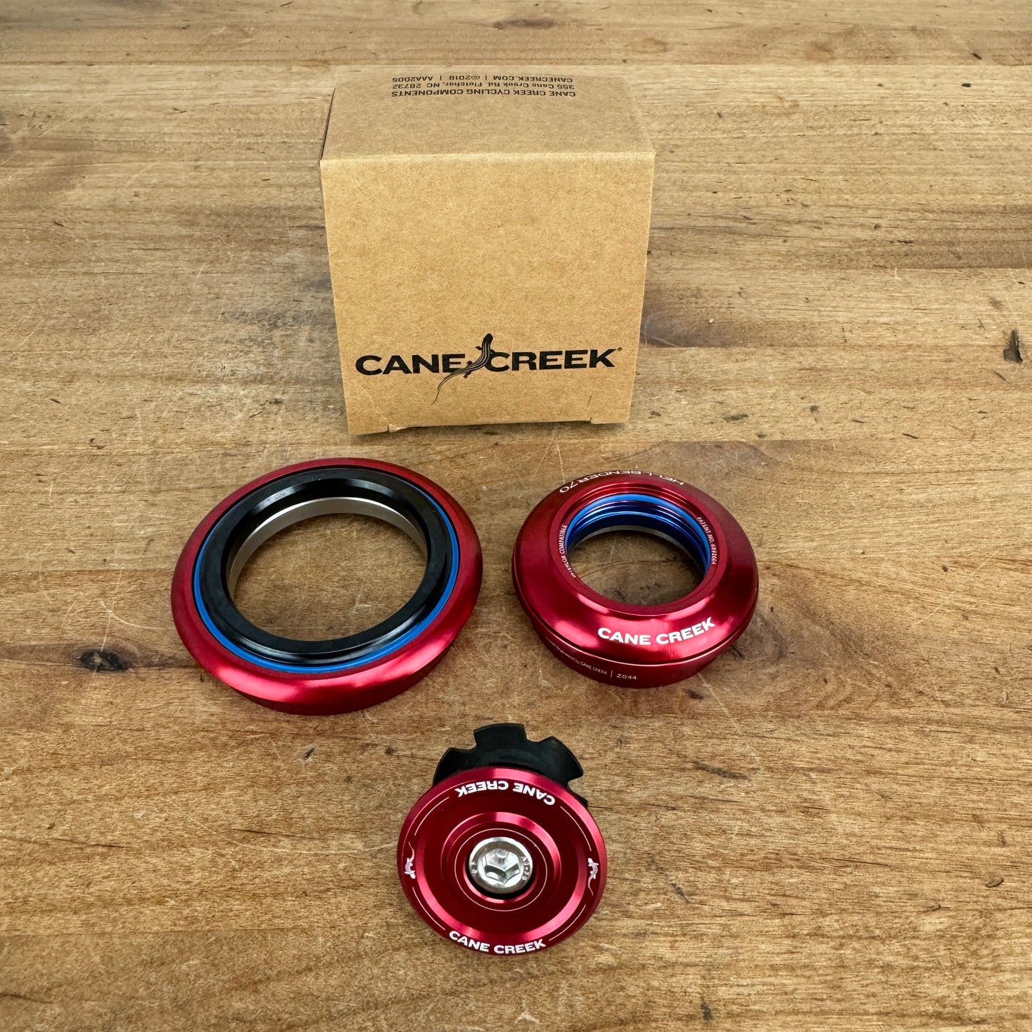 New! Cane Creek Hellbender 70 1 1/8" ZS44/28.6/H8 ZS56/40 BAA1186 Red Headset