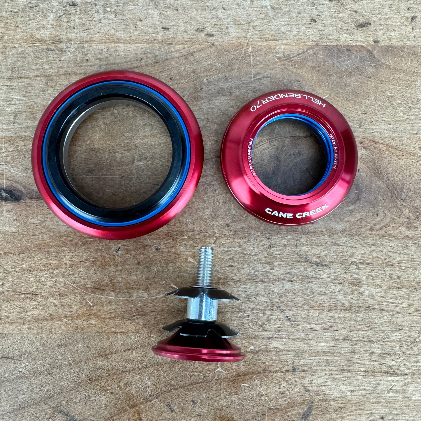 New! Cane Creek Hellbender 70 1 1/8" ZS44/28.6/H8 ZS56/40 BAA1186 Red Headset